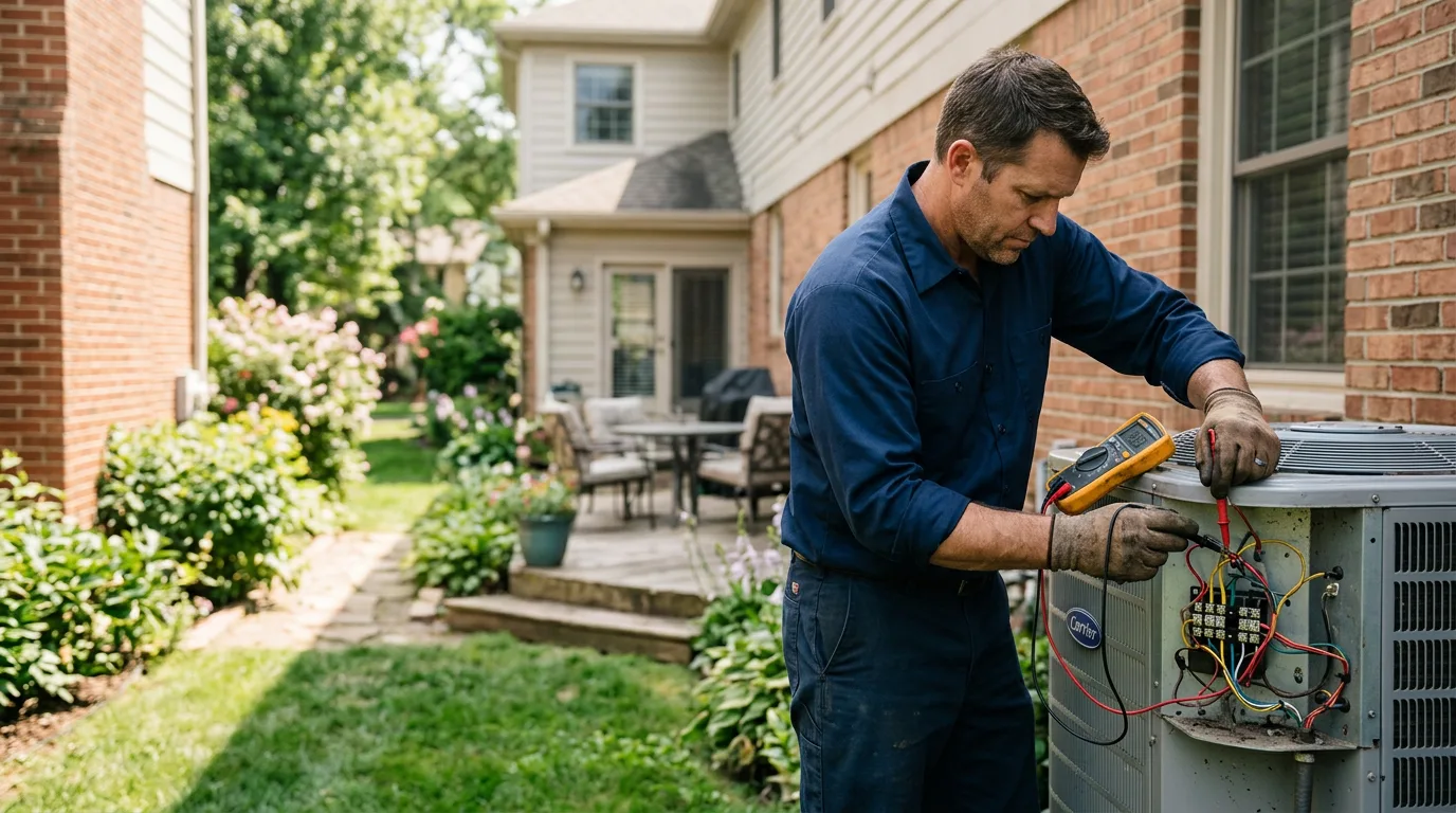 HVAC technician working near Chicago, IL